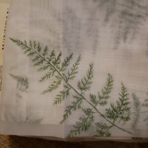 Waverly Sheer Panel Curtain Ferns 52x84 this Listing Contains 2 Panels